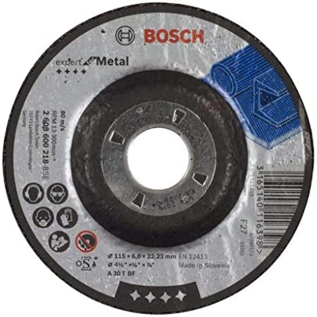 حجر تجليخ حديد 4.5 بوصة Metal Grinding Disc (115X22.2X6)