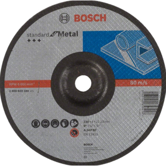 حجر تجليخ حديد 7 بوصة Metal Grinding Disc (180X22.2X6)