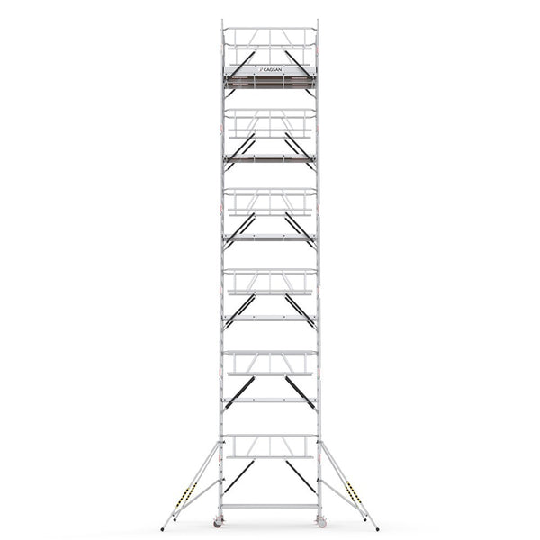 ProTUBE_LN_(240) - PROFESSIONAL ALUMINIUM SCAFFOLDINGS EN 1004   Platform H.  11.6 m.  13.6 m. Working Height  Aluminium Scaffolding