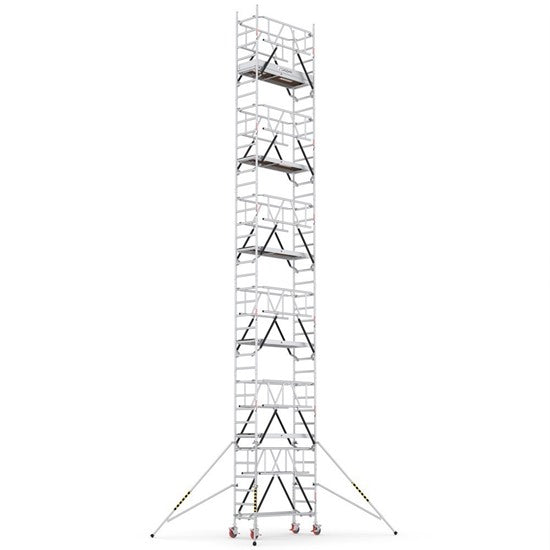 PROTUBE_SN_(180) - PROFESSIONAL ALUMINIUM SCAFFOLDINGS EN 1004  Platform H.  10.7 m.  12.7 m. Working Height  Aluminium Scaffolding