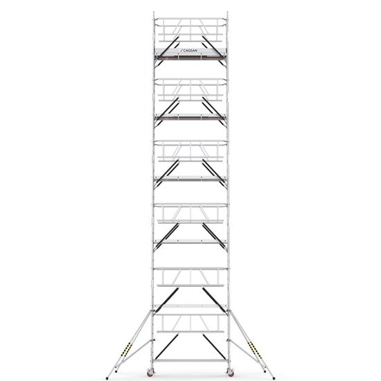 PROTUBE_SN_(240) - PROFESSIONAL ALUMINIUM SCAFFOLDINGS EN 1004  Platform H.  10.7 m.  12.7 m. Working Height  Aluminium Scaffolding