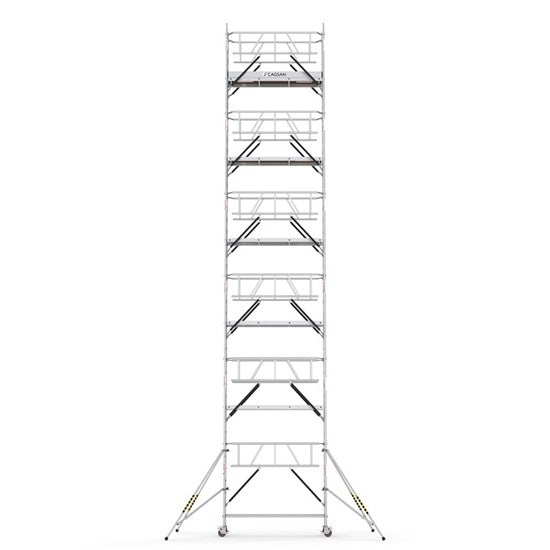 PROTUBE_SN_(240) - PROFESSIONAL ALUMINIUM SCAFFOLDINGS EN 1004  Platform H.  11.6 m. 13.6 m. Working Height  Aluminium Scaffolding