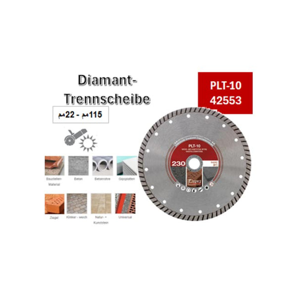 PLT-10 42553 صنية الماظ جرانيت تربو جـاف 115 - 22 مم