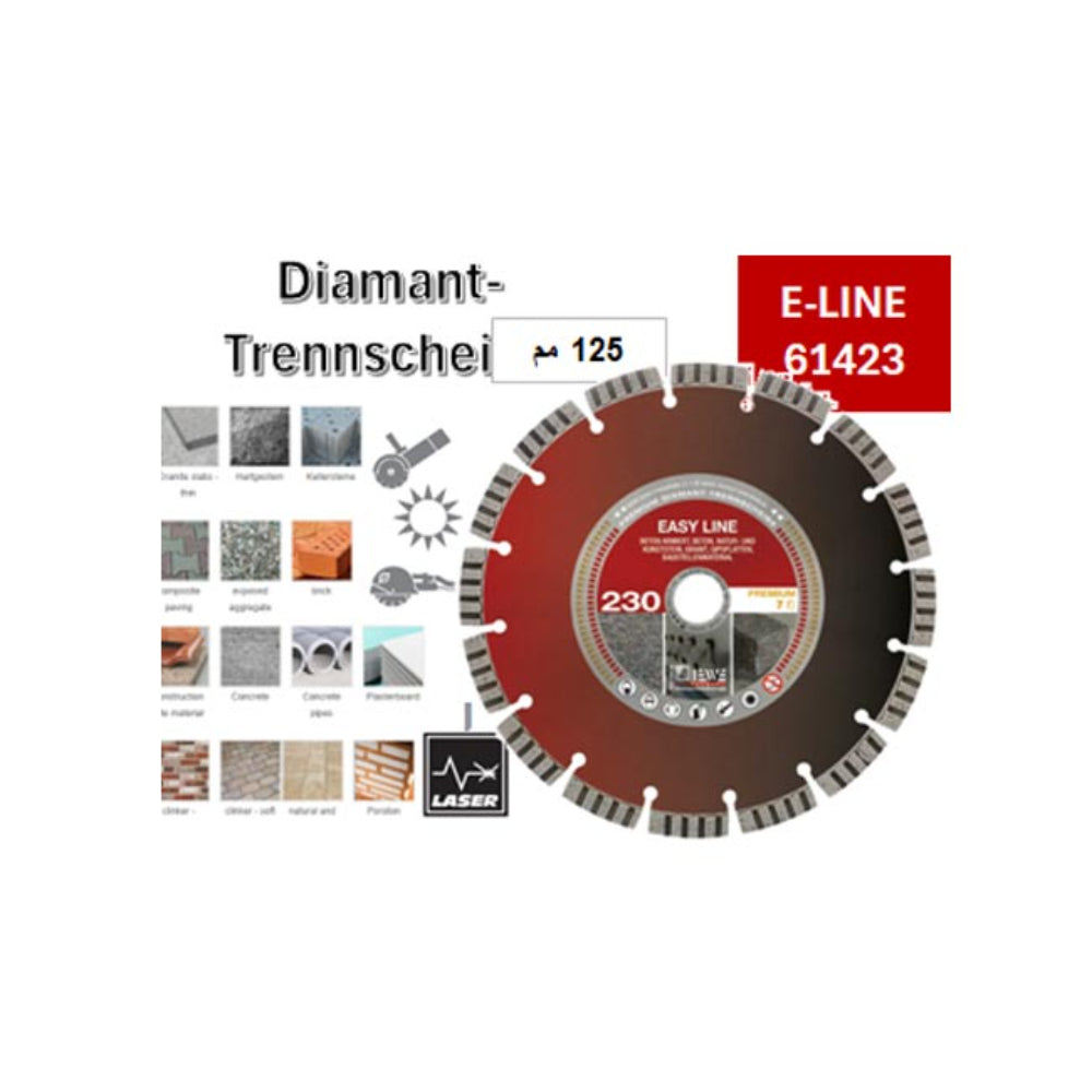 E-LINE 61313  صنيه الماظ تربو (جرانيت- خرسانه مسلح-طوب احمر) 125مم