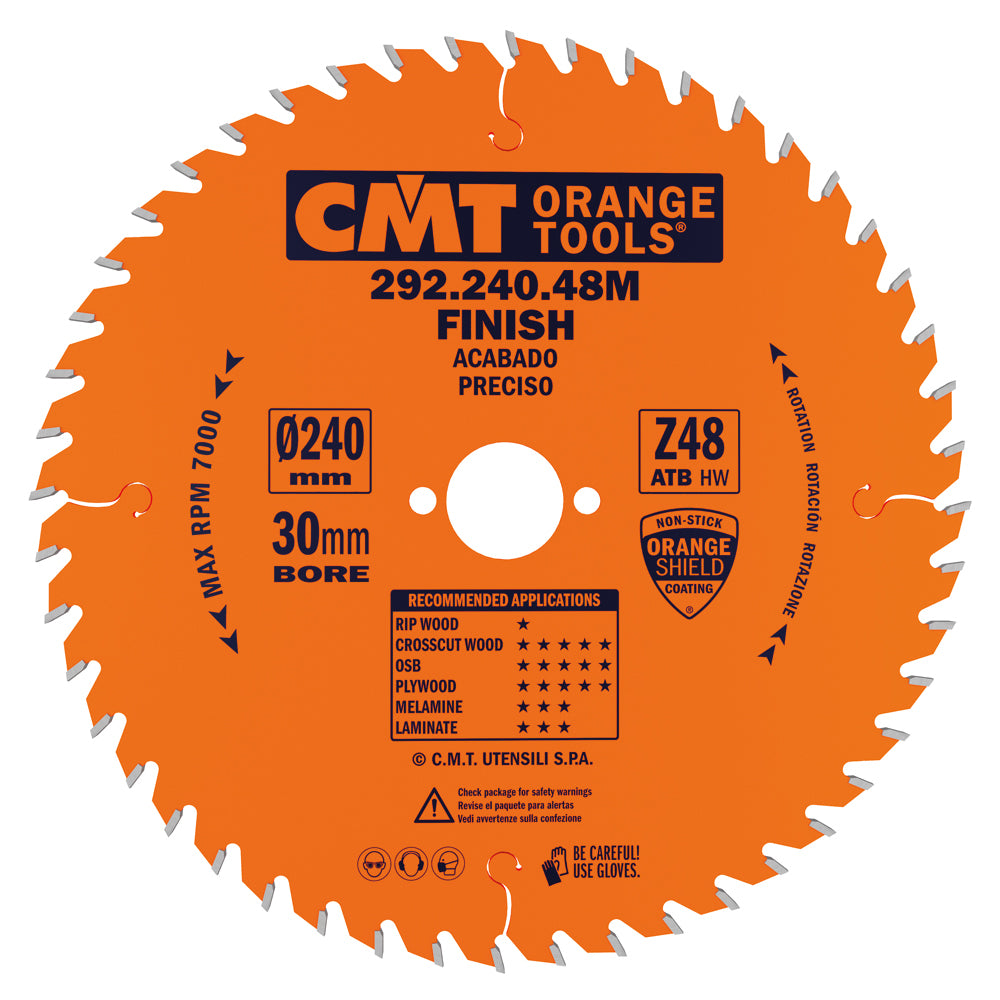 285.048.06M PRECISION SAW BLADE 150X3.2X30  Z=48 ATB 15 صينية 6 بوصة 30 مم 48 سن ايطالى CMT