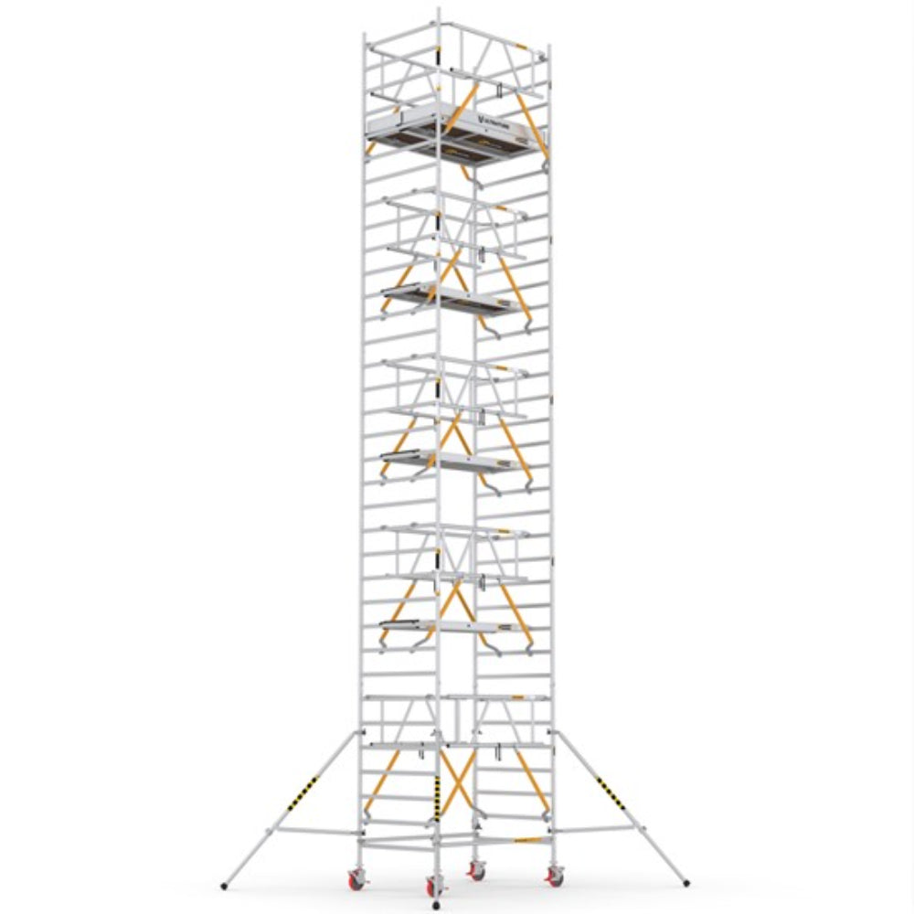 ULN895_SD_(180) UltraTUBE_LN_SD_(180) - PROFESSIONAL ALUMINIUM SCAFFOLDINGS EN 1004 Platform H.   8.95 m.  10.95 m. Working Height  Aluminium Scaffolding