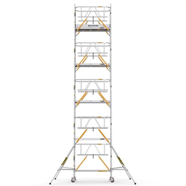 USN810_SG_(180) UltraTUBE_SN_SG_(180) - PROFESSIONAL ALUMINIUM SCAFFOLDINGS EN 1004  Platform H.   8.10 m.  10.10 m. Working Height  Aluminium Scaffolding