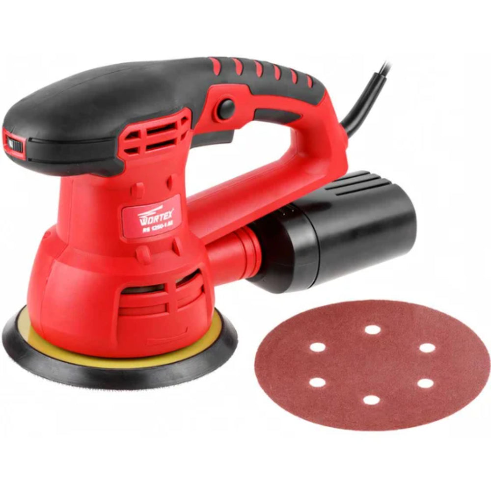 RS12501AE01319 صنفرة دائریة 450 وات سرعة الاھتزاز  10000 / 26000 دقیقة ا اھتزاز / قطر الصنفرة 150 مم الوزن 2.1 كجم