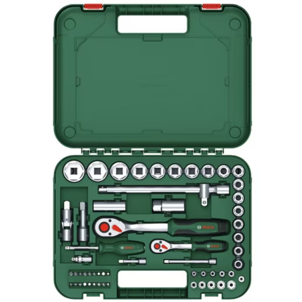 1/4  - 1/2  Ratchet Set 56-Piece - طقم مفك سيستيم ربع و نص بوصة 56 قطعة