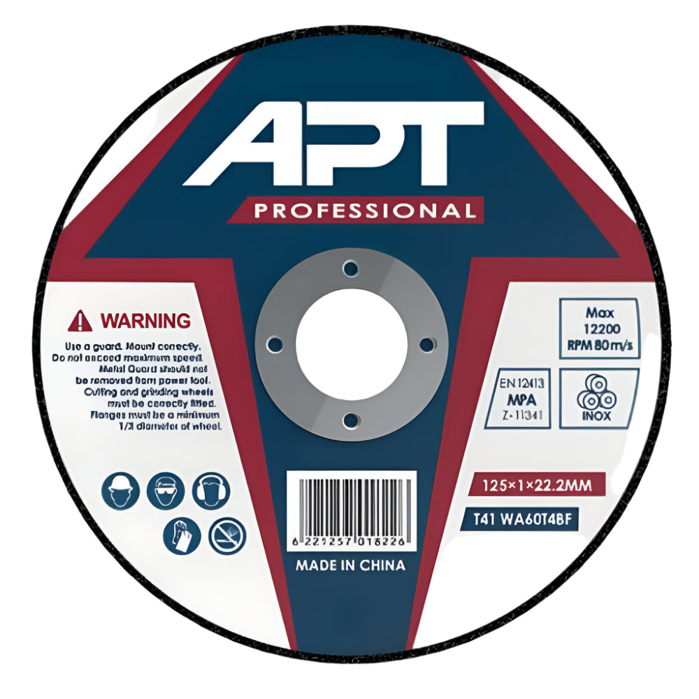 PROFESSIONAL 125x1.0 حجارة قطعية إنوكس 125 × 1.0 × 22.2 مم
