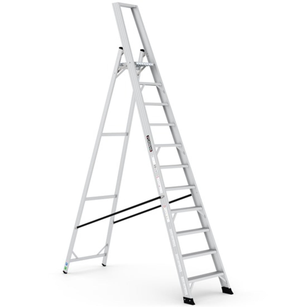 REG10 ALESTA PROFESSIONAL ALUMINIUM STEPLADDERS  STEP   10+1  Alesta Professional Aluminium Stepladder