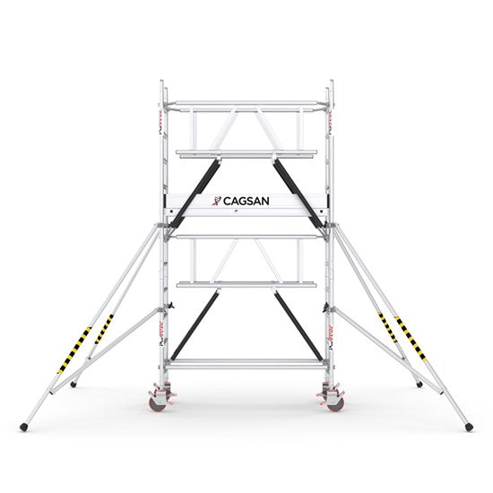 PROTUBE_SN_(180) - PROFESSIONAL ALUMINIUM SCAFFOLDINGS EN 1004  Platform H.  2.3 m.  4.3 m. Working Height  Aluminium Scaffolding