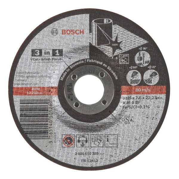2608600541  INOX GRINDING DISC 230 x 22.2 x 6 mm حجر جلخ 9 بوصة ستانلس ستيل 6مم