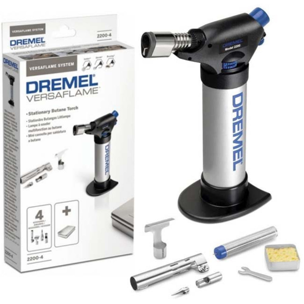 8710364042081 Dremel® VersaFlame™2200/4 مسدس لهب دريميل VersaFlame 2200/4 بيوتان فيرسا فلام مع 4 قطع اكسسوار مع علبة