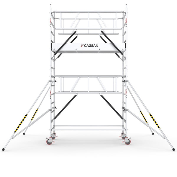 ProTUBE_LN_(240) - PROFESSIONAL ALUMINIUM SCAFFOLDINGS EN 1004 Platform H.  3.2 m. 5.2 m. Working Height  Aluminium Scaffolding