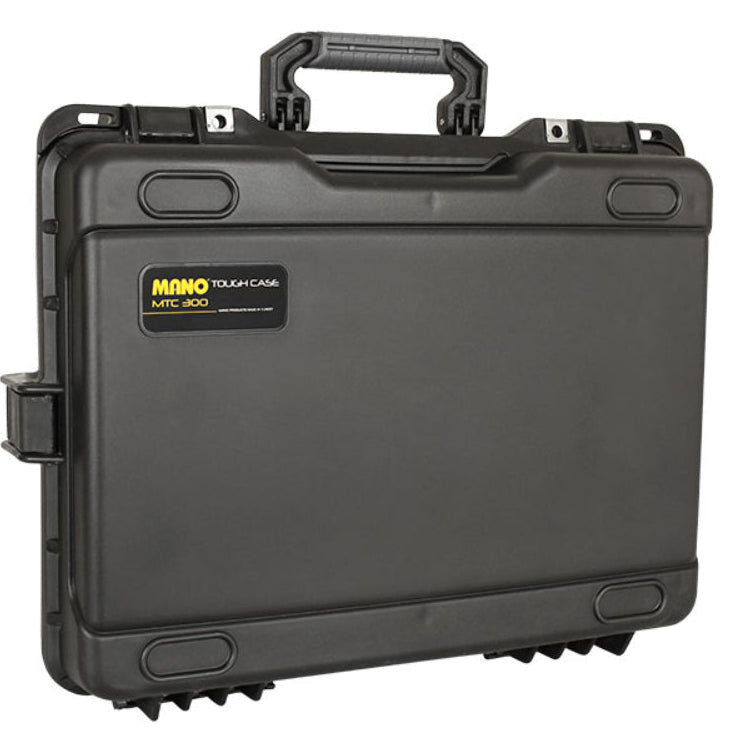 شنطة بلاستيك شديدة التحمل ضد الكسر ضد المياه نظام سامسونايت مزود باسفنج كامل للاجهزة موديل 300 مقاس 530×400×133 مم ماركة مانو صناعة تركي