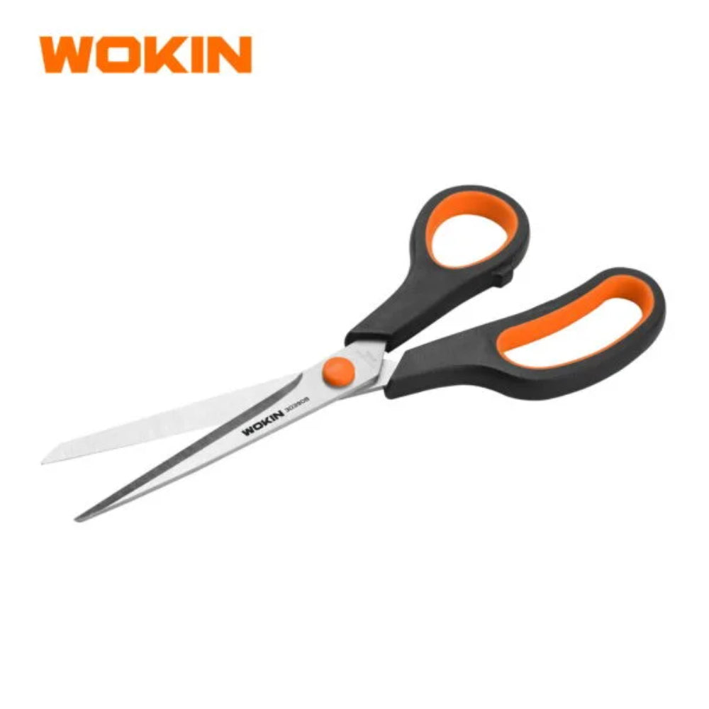 303908 HOUSEHOLD SCISSORS stainless steel blade Size 8Packing   blister card 303908-WOKIN