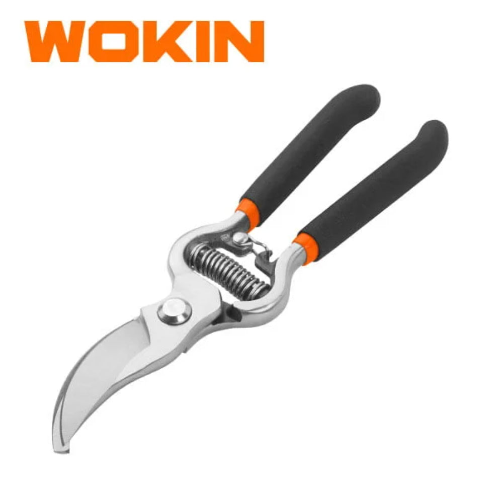 311008 BYPASS PATTERN PRUNING SHEAR Size 8Cutting capacity  19mm 3 4 Fine polishedDipped handle Packing   blister card 311008-WOKIN