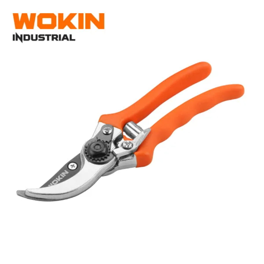 311408 BYPASS PATTERN PRUNING SHEAR Size 8Cutting capacity  12.7mm 1 2 SK5 bladeDipped handle Packing   blister card 311408-WOKIN