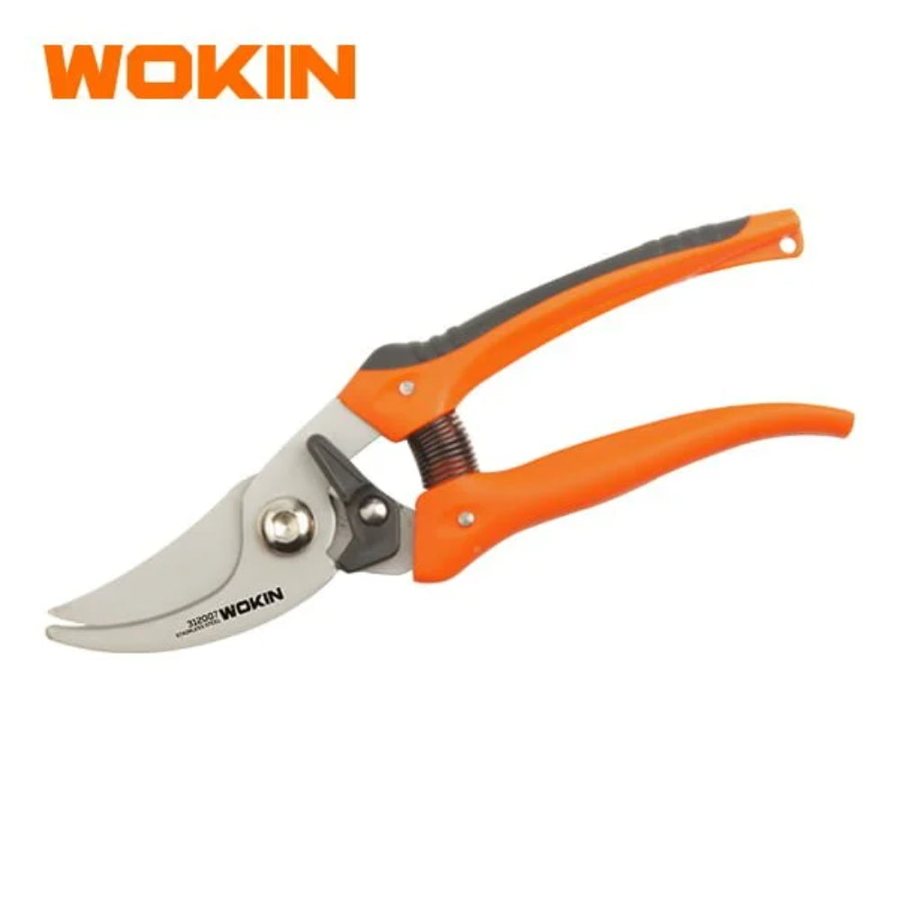 312007 BYPASS PATTERN PRUNING SHEAR 7.5 185mmCutting capacity  12.7mm 1 2 Stainless steel blades with soft grip handles and locking latch Packaging  blister card 312007-WOKIN