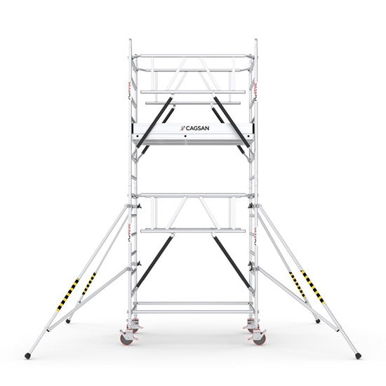 PROTUBE_SN_(180) - PROFESSIONAL ALUMINIUM SCAFFOLDINGS EN 1004  Platform H.   3.2 m.  5.2 m. Working Height  Aluminium Scaffolding