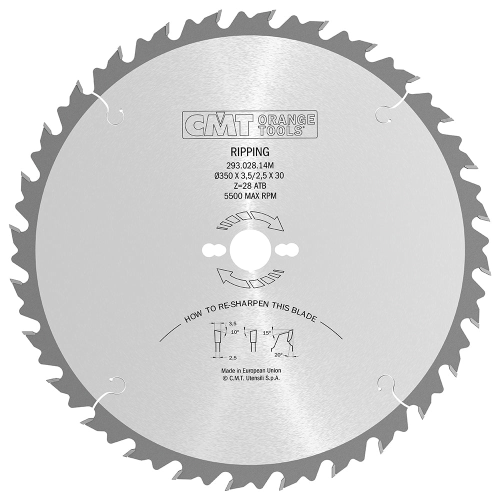 293.028.14M Ripping Saw 350x3.5x30 Z28 10ATB صنية فيديا