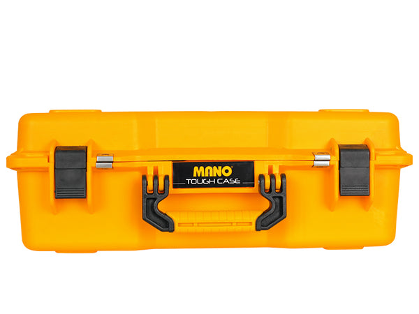 شنطة من البلاستيك القوي شديد التحمل مزودة باسفنج كثافة عالية و مقسمة من الداخل 330 - اصفر اللون