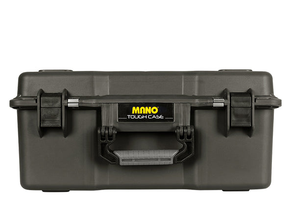 شنطة بلاستيك شديدة التحمل ضد الكسر ضد المياه نظام سامسونايت مزود باسفنج فوق ومقسمات بلاستيك متحرك موديل 360 مقاس 530×400×228 مم ماركة مانو صناعة تركي