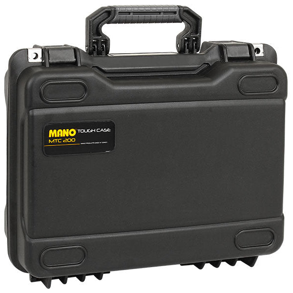 شنطة بلاستيك شديدة التحمل ضد الكسر ضد المياه نظام سامسونايت مزود باسفنج فوق ومقسمات بلاستيك متحرك موديل 200 مقاس 403×330×165 مم ماركة مانو صناعة تركي