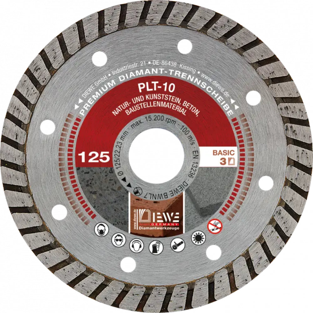 PLT-10 42553 صنية الماظ جرانيت تربو جـاف 115 - 22 مم