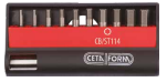 CB/ST114 11 Piece Hexagon Bit Set With Magnetic Bits holder