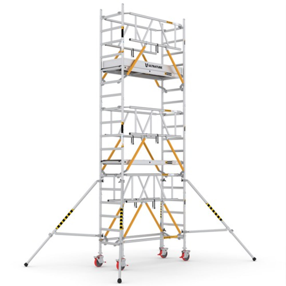 USN420_SG_(180) UltraTUBE_SN_SG_(180) - PROFESSIONAL ALUMINIUM SCAFFOLDINGS EN 1004  Platform H.   4.20 m.  6.20 m. Working Height  Aluminium Scaffolding