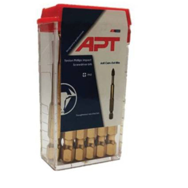 AH1020510022 PH2 - علبة 10 سن مفك صليبة تورشن اتجاه واحد 75مم