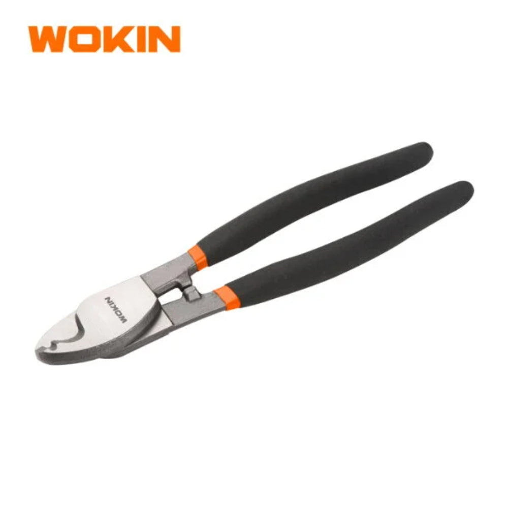552008 CABLE CUTTER Size  8Drop forged high quality tool steel With dipped handlePacking   blister card 552008-WOKIN