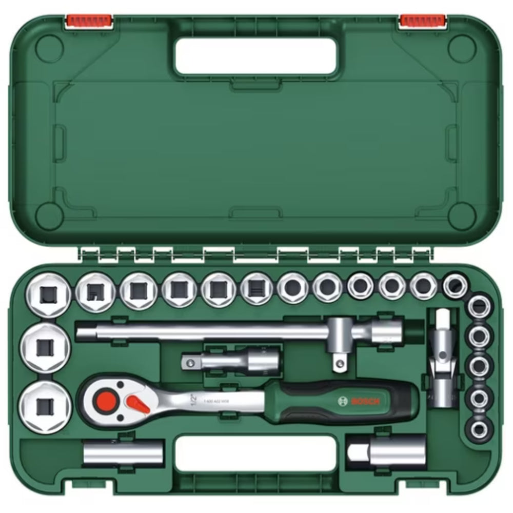 1/2  Ratchet Set 25-Piece - طقم مفك سيستيم نص بوصة 25 قطعة