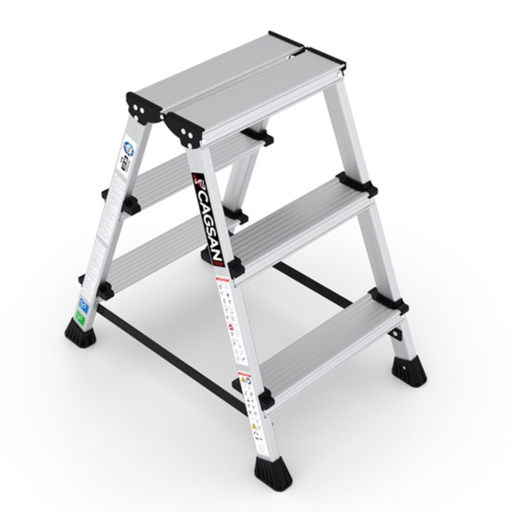 OL3 3 Step Olympos Double Side Stepladder