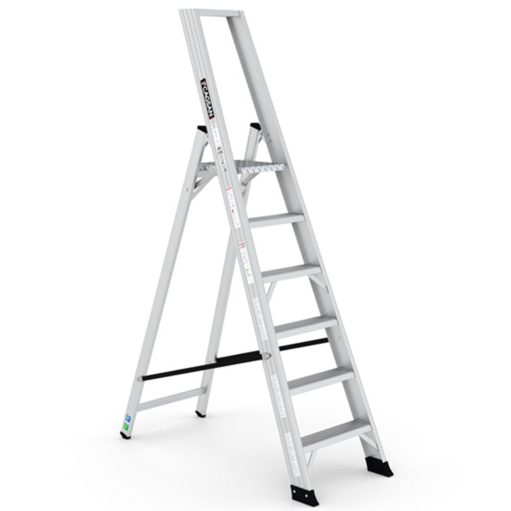 REG5 ALESTA PROFESSIONAL ALUMINIUM STEPLADDERS  STEP   5+1  Alesta Professional Aluminium Stepladder