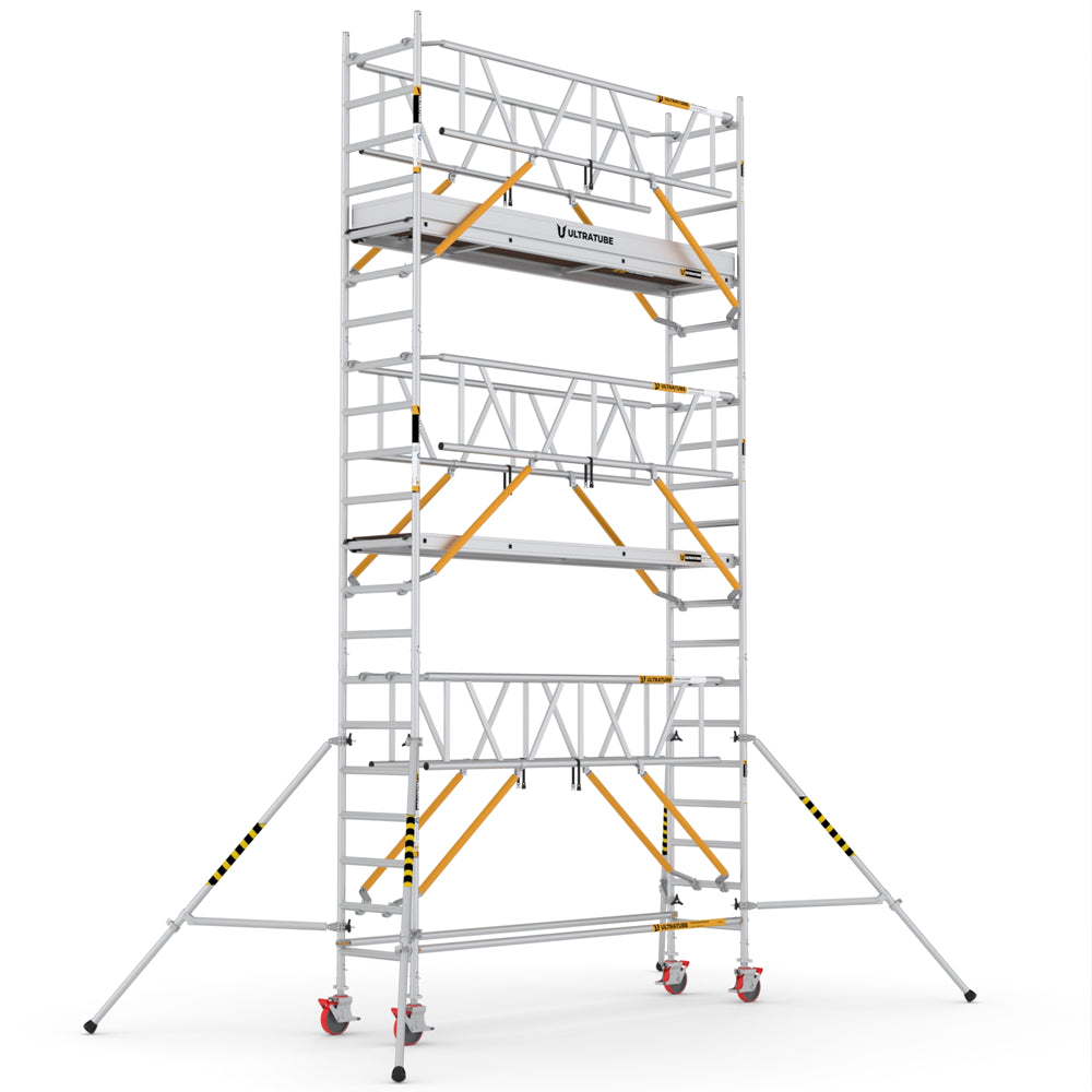 USN505_SG_(300) UltraTUBE_SN_SG_(300) - PROFESSIONAL ALUMINIUM SCAFFOLDINGS EN 1004  Platform H.   5.05 m.  7.05 m. Working Height   Aluminium Scaffolding