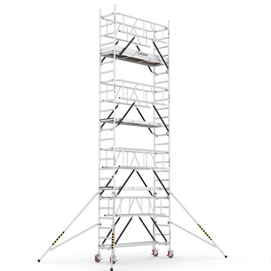 PROTUBE_SN_(240) - PROFESSIONAL ALUMINIUM SCAFFOLDINGS EN 1004 Platform H.  6.5 m.  8.5 m. Working Height  Aluminium Scaffolding