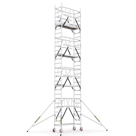 PROTUBE_SN_(180) - PROFESSIONAL ALUMINIUM SCAFFOLDINGS EN 1004  Platform H. 6.5 m.   8.5 m. Working Height   Aluminium Scaffolding