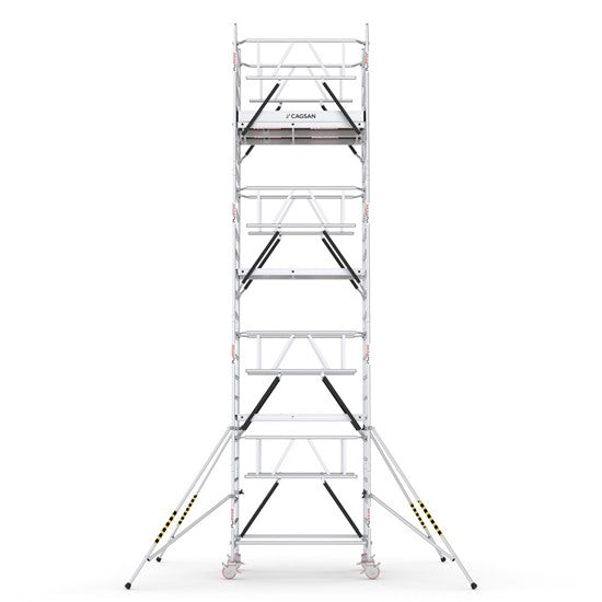 PROTUBE_SN_(180) - PROFESSIONAL ALUMINIUM SCAFFOLDINGS EN 1004  Platform H. 6.5 m.   8.5 m. Working Height   Aluminium Scaffolding