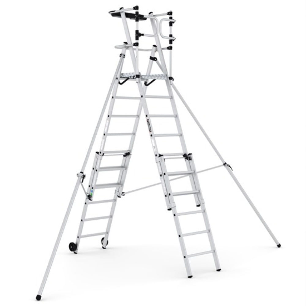 VX7-10 VEROX FOLDABLE TELESCOPIC WORKING PLATFORM  Platform H.    1.83 - 2.62 m.   4.6 m. Verox Foldable Telescopic Working Platform