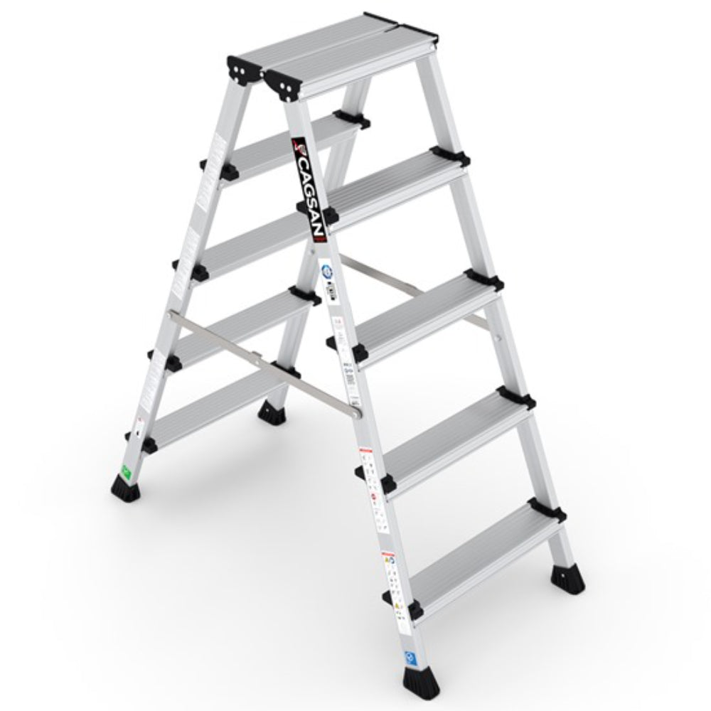 OL5 5 Step Olympos Double Side Stepladder