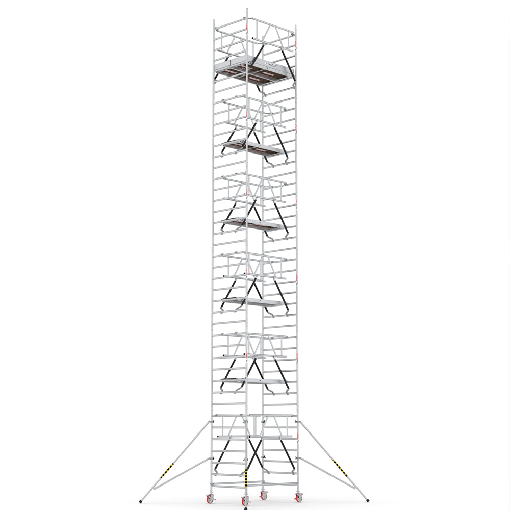 ProTUBE_LN_(180) - PROFESSIONAL ALUMINIUM SCAFFOLDINGS EN 1004 Platform H.  11.6 m.  13.6 m. Working Height  Aluminium Scaffolding