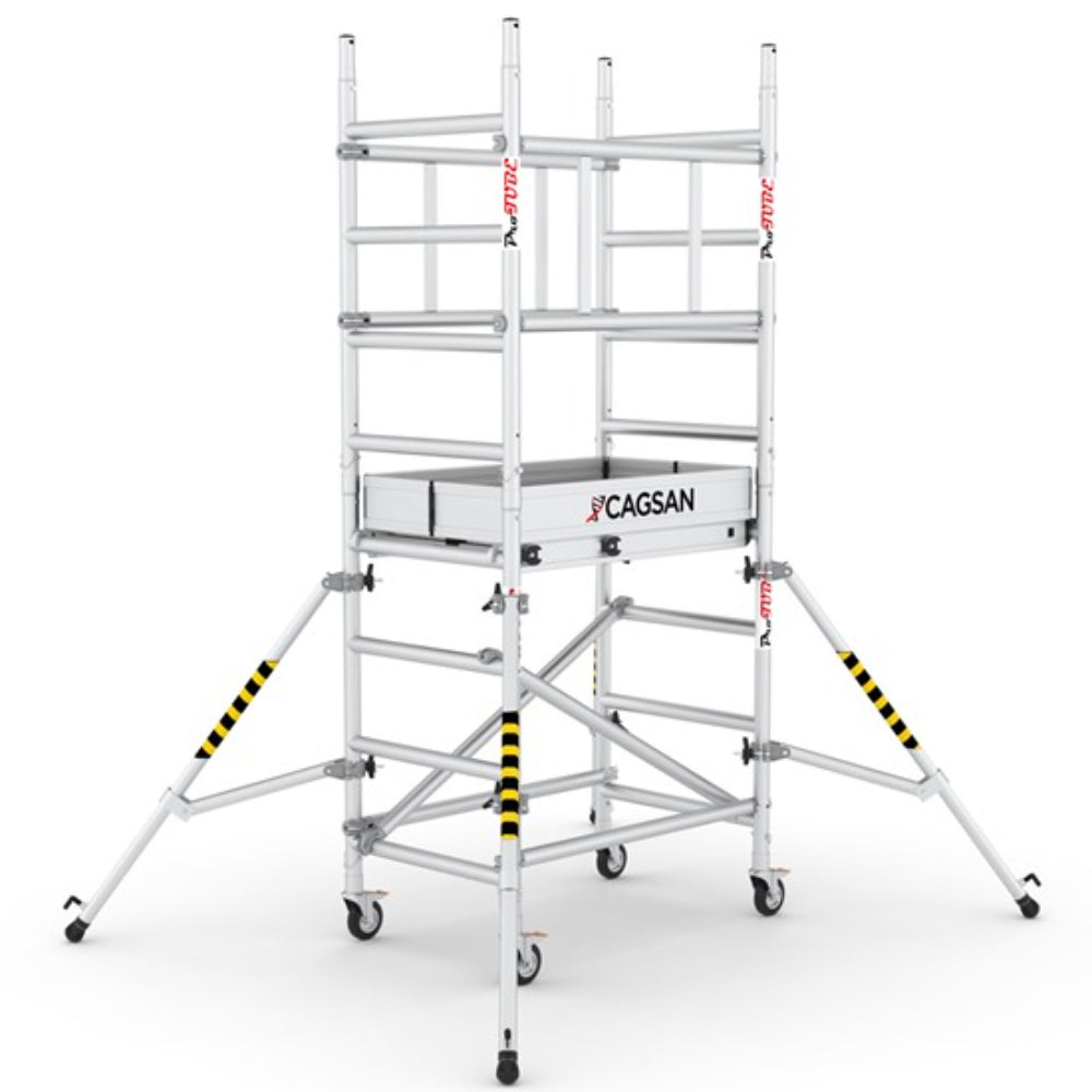 PROTUBE_STM_(100) - PROFESSIONAL ALUMINIUM SCAFFOLDINGS EN 1004 Platform H.  2.3 m.  4.3 m. Working Height   Aluminium Scaffolding