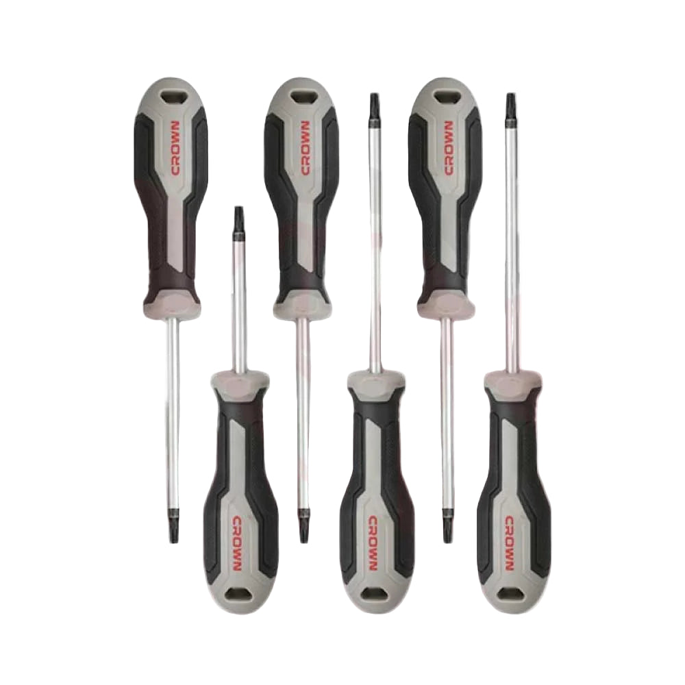 CPHDS-ATX6        T10x75    /    T15x100/    T20x100    /    T25x100    T27x125    /    T30x125    طقم    مفك    توركس    6    قطع