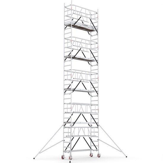 PROTUBE_SN_(240) - PROFESSIONAL ALUMINIUM SCAFFOLDINGS EN 1004  Platform H.  8.6 m. 10.6 m. Working Height  Aluminium Scaffolding