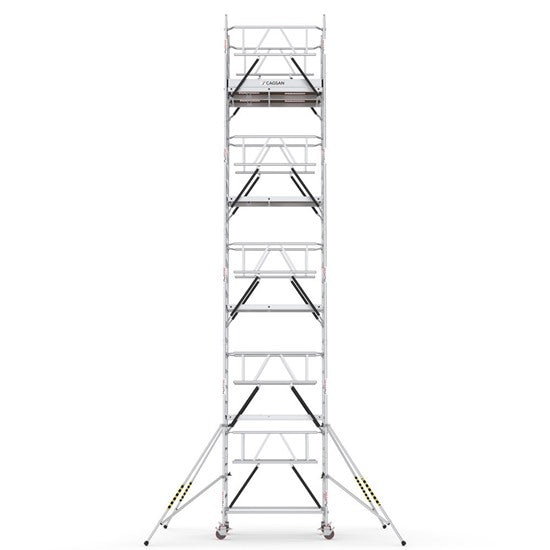 PROTUBE_SN_(180) - PROFESSIONAL ALUMINIUM SCAFFOLDINGS EN 1004  Platform H.  8.6 m.  10.6 m. Working Height  Aluminium Scaffolding