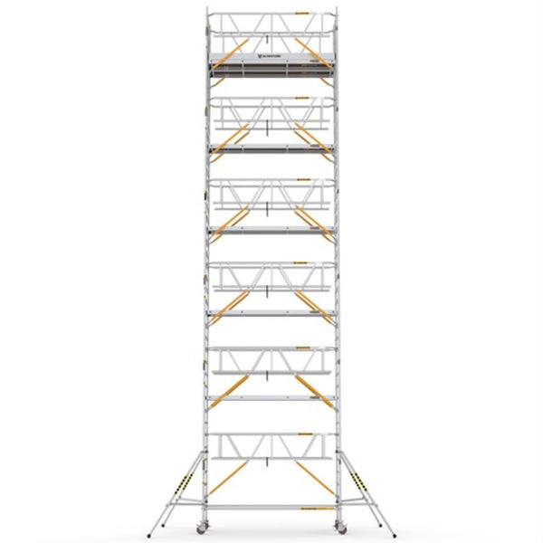 ULN1090_SD_(300) UltraTUBE_LN_SD_(300) - PROFESSIONAL ALUMINIUM SCAFFOLDINGS EN 1004  Platform H.   10.90 m. 12.90 m. Working Height  Aluminium Scaffolding