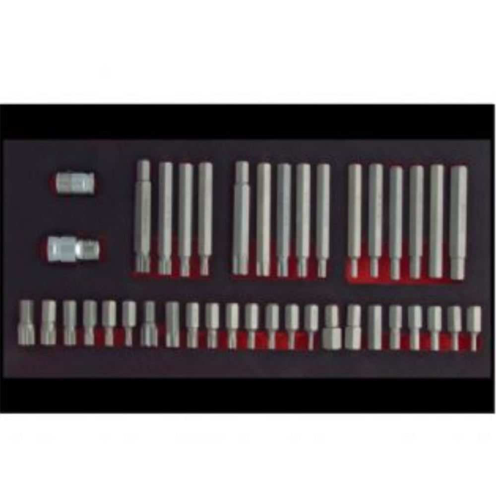 C28-SSE40  40 Piece H10 TORX/Hex/XZN Bit Set ( in EVA)